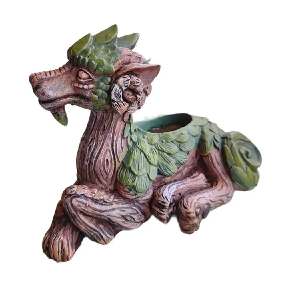 Creative Dragon Tree Planter Unique Succulent Pot Decorative Plant Pot Gift for Nature Lovers