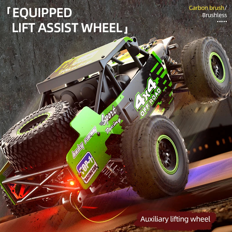 1:20 4WD RC Car 50KM/H With LED Professional Off-Road Racing Brushless Motor Remote Control Cars High Speed Drift Monster Truck