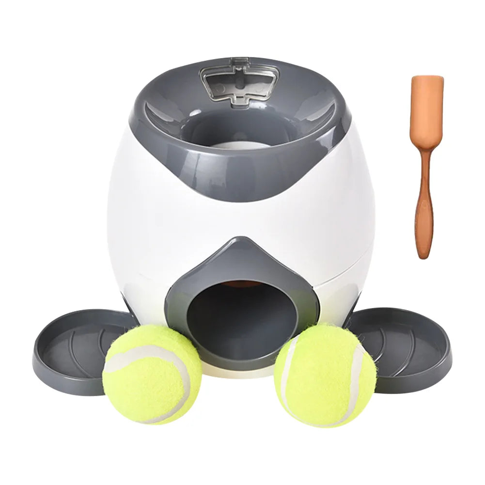 Automatic Dog Ball Launcher Dog Tennis Food Reward Machine Interactive Dog Ball Thrower Dog Tennis Balls Feeder