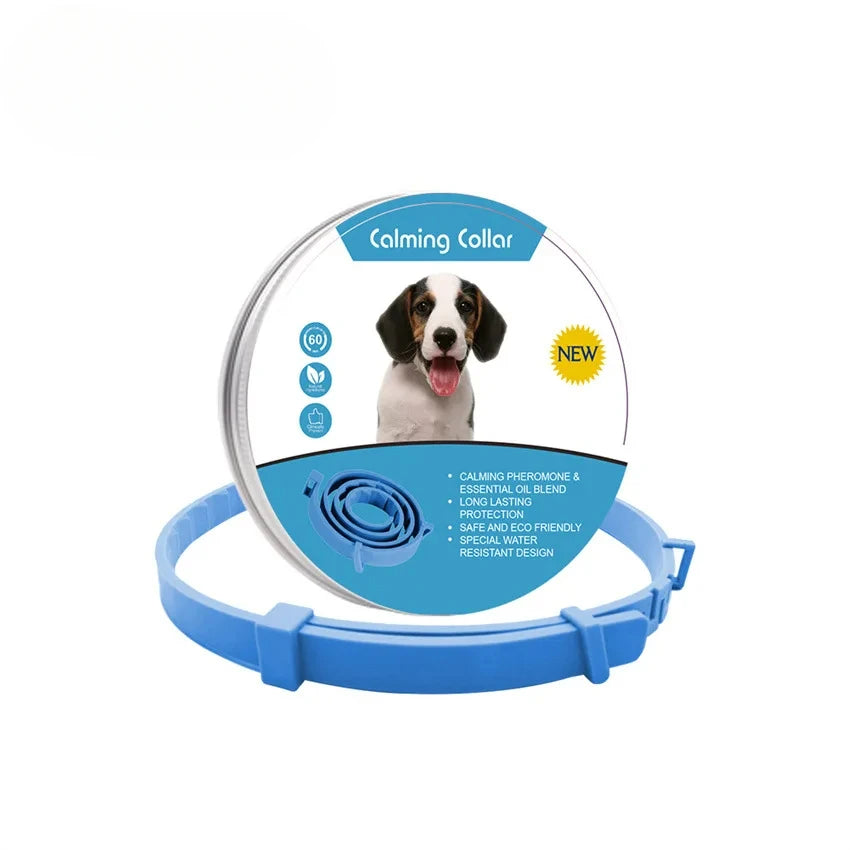 Pet Calming Collar For Cats Dogs Adjustable Anxiety Pheromone Reducing Pet Collar Lasting Natural Calm Relax Soothing Collars