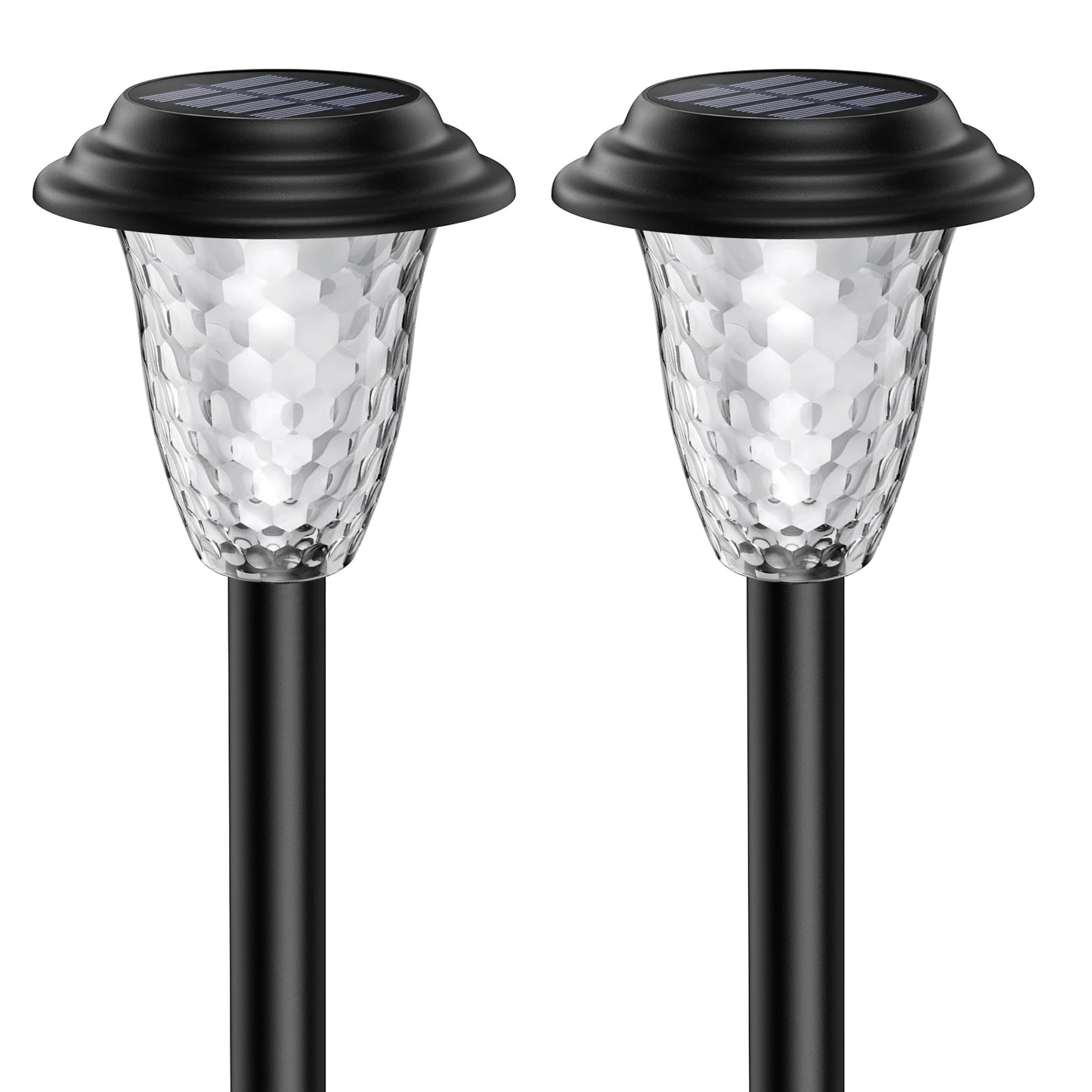 2/8/10Pack Solar Pathway Lights, RGB/Warm White Color Changing, Outdoor Garden/Backyard/Lawn/ LED Decor