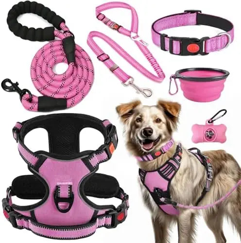 Training Kit for Dogs: LOBEVE No Pull Harness with Collar & Leash Set - Quick and EZ Shop
