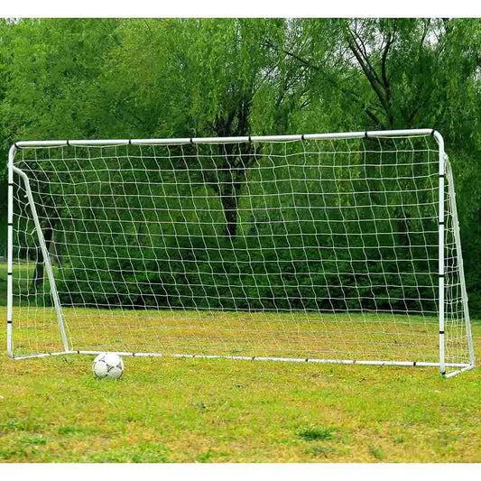 365×182×120CM Steel Tube Soccer Goal Training Set White