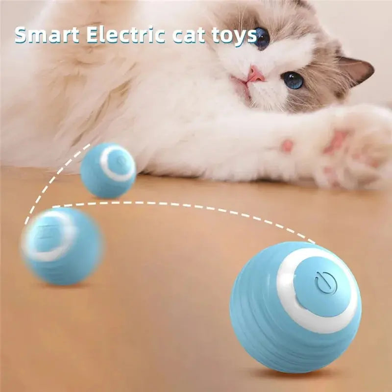 Cat Interactive Ball Training Self-moving Kitten Electric Cat Ball Toys Electronic Automatic Rolling Magic Ball Toys for Cat - Quick and EZ Shop