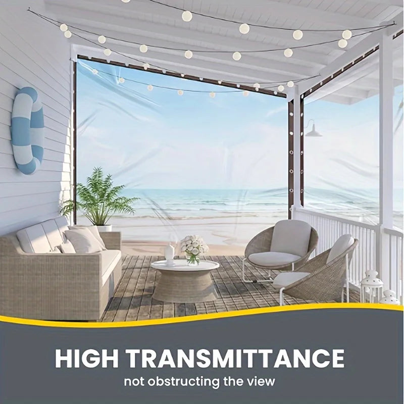 【Camping Transparent Rain Cover】A Quick Setup Transparent Rain Cover with a Waterproof Sealed Ring Design, Providing Timely Protection