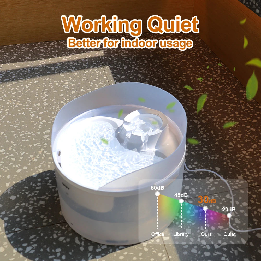 NPET 2 Gallon White Dog Water Fountain For Large Medium Dogs - Quick and EZ Shop