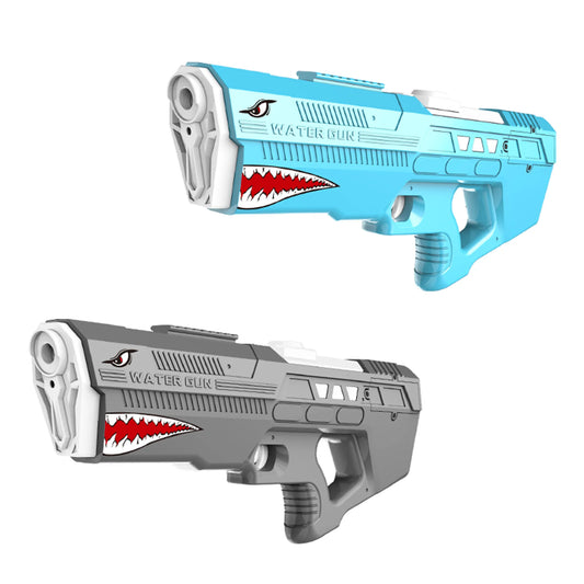 Cool Shark-Shaped Electric Water Gun, Single Shot and Continuous Shooting-Long Range-550ML Large Capacity