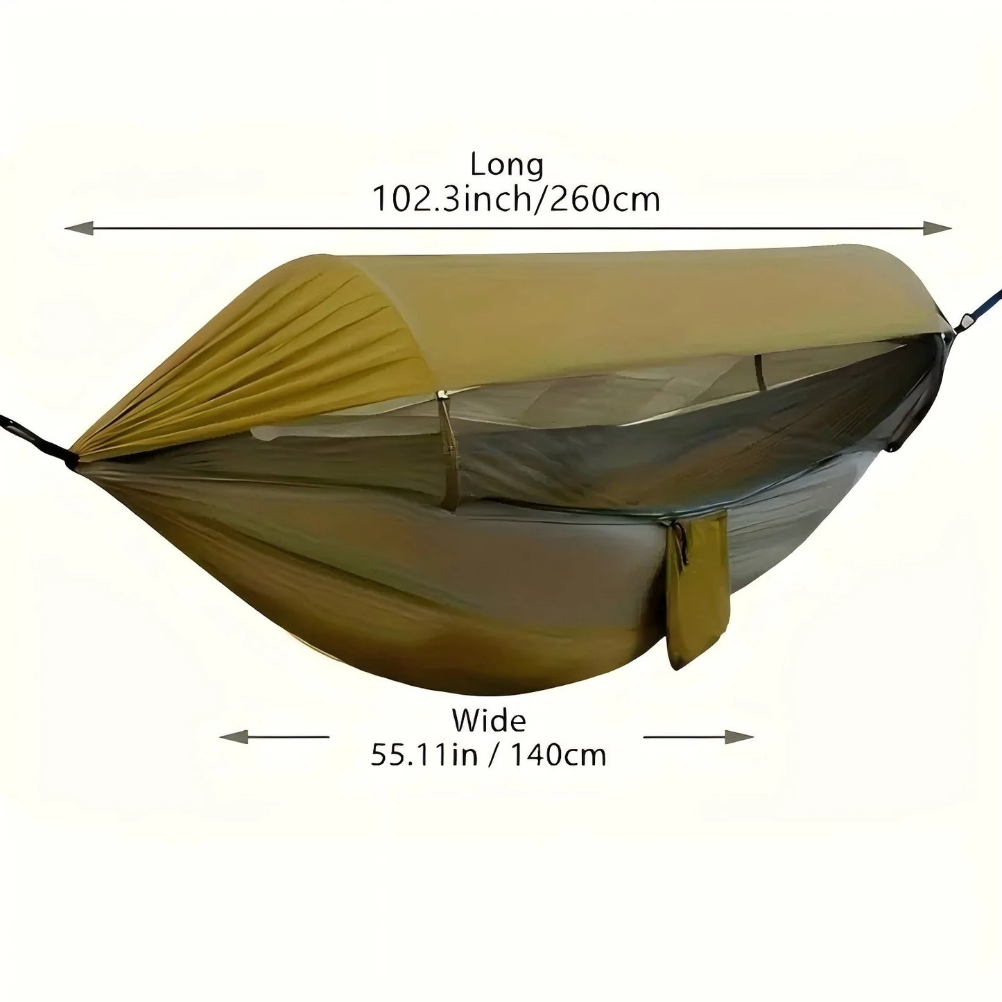 Portable Outdoor Camping Quick Open Mosquito Net Hammocks With Awning Travel Garden Sleeping Hanging Hammock Swing Nature Hike