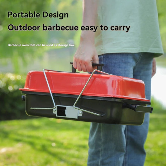 Lightweight Carbon Grill With Cover, Portable Folding Home Barbecue Grill, Barbecue Stove, Outdoor Portable Bbq Grill