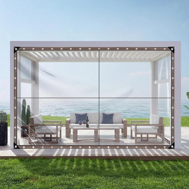 【Camping Transparent Rain Cover】A Quick Setup Transparent Rain Cover with a Waterproof Sealed Ring Design, Providing Timely Protection