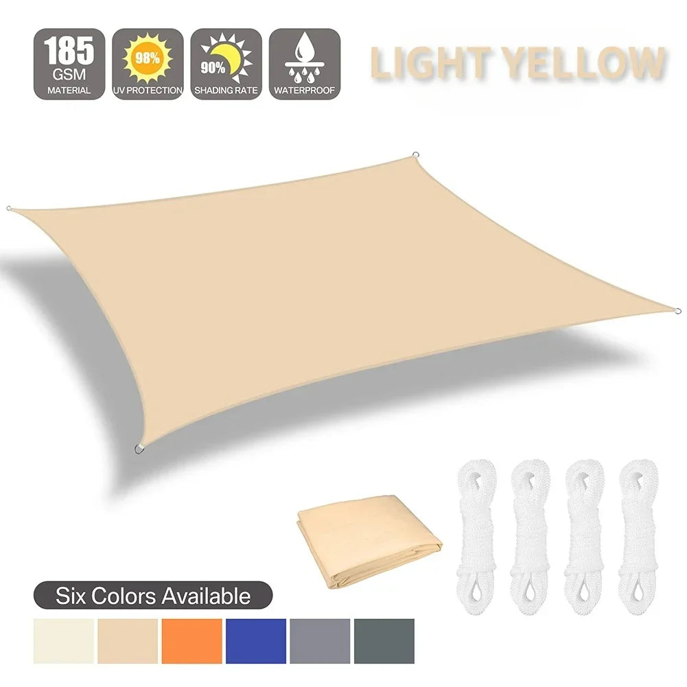 Waterproof Sun Shelter Sunshade Protection Shade Sail Awning Camping Shade Cloth Large For Outdoor Canopy Garden Patio 40%OFF