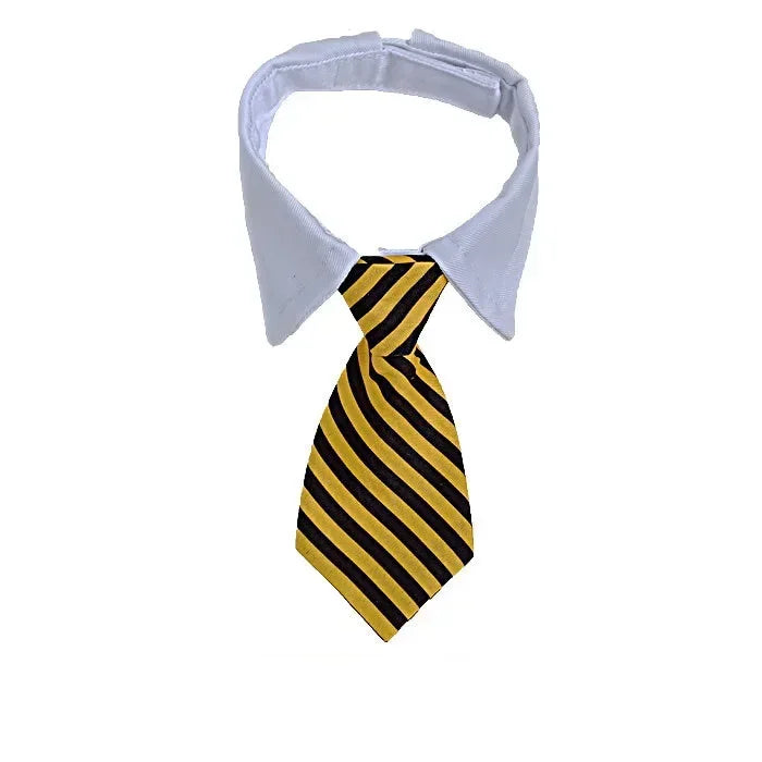 Dog Cat Grooming Cat Striped Bow Tie Animal Striped Bow Tie Collar Pet Adjustable Christmas Cat Collar