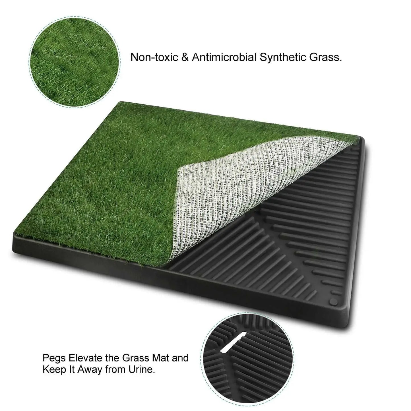 For Dog Potty Training Artificial Grass Pad Pet Cat Toilet Trainer Mat Puppy Loo Tray Turf