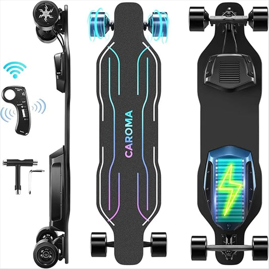 Electric Skateboards Longboards Dual-Drive Electric Scooter For Adults Teens With Remote Control And Charger Cycling Accessories