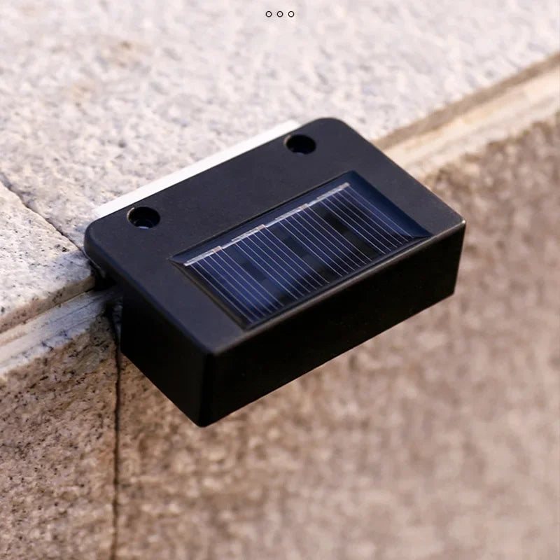 LED Solar Step Lamp Outdoor Path Stair Garden Lights Waterproof Balcony Deck Light Decoration Patio Stair Fence Light 1~12pcs