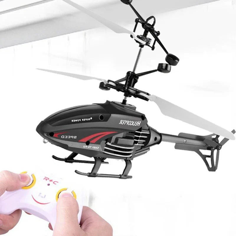 Flying Helicopter Toys USB Rechargeable Induction Hover Helicopter With Remote Control For Over  Kids Indoor And Outdoor Games