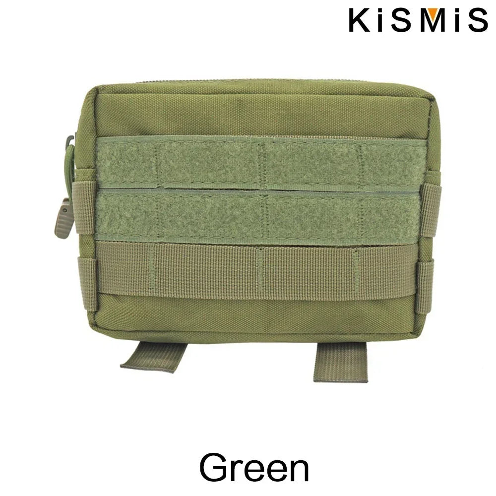 KISMIS Outdoor EDC Carry Tool Waist Bag Molle Vest Tactical Accessory Bag Medical First Aid Bag Hunting Bag Survival Equipment