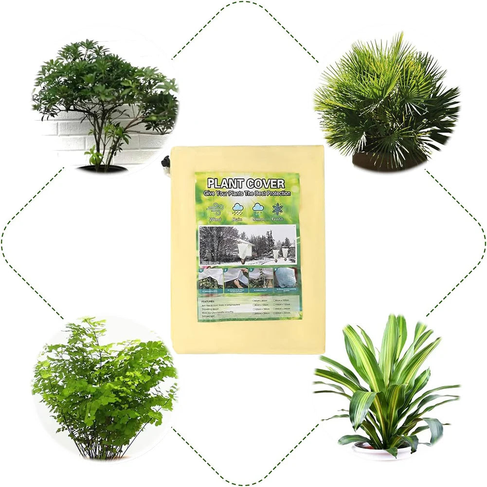 Frost Cold Protection Plant Protection Bag with Zip Drawstring Breathable Tear-Resistant Thick Winter Plant Cover for Pot Plants - Quick and EZ Shop