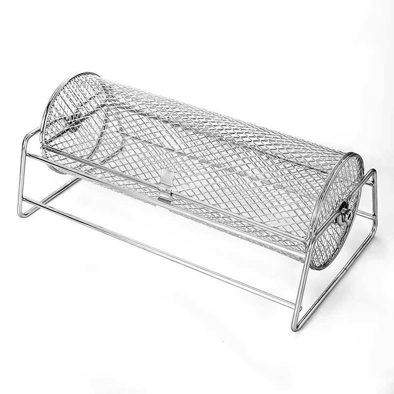 Outdoor grill, mesh grill, barbecue grill, barbecue basket, roll grill, outdoor grill