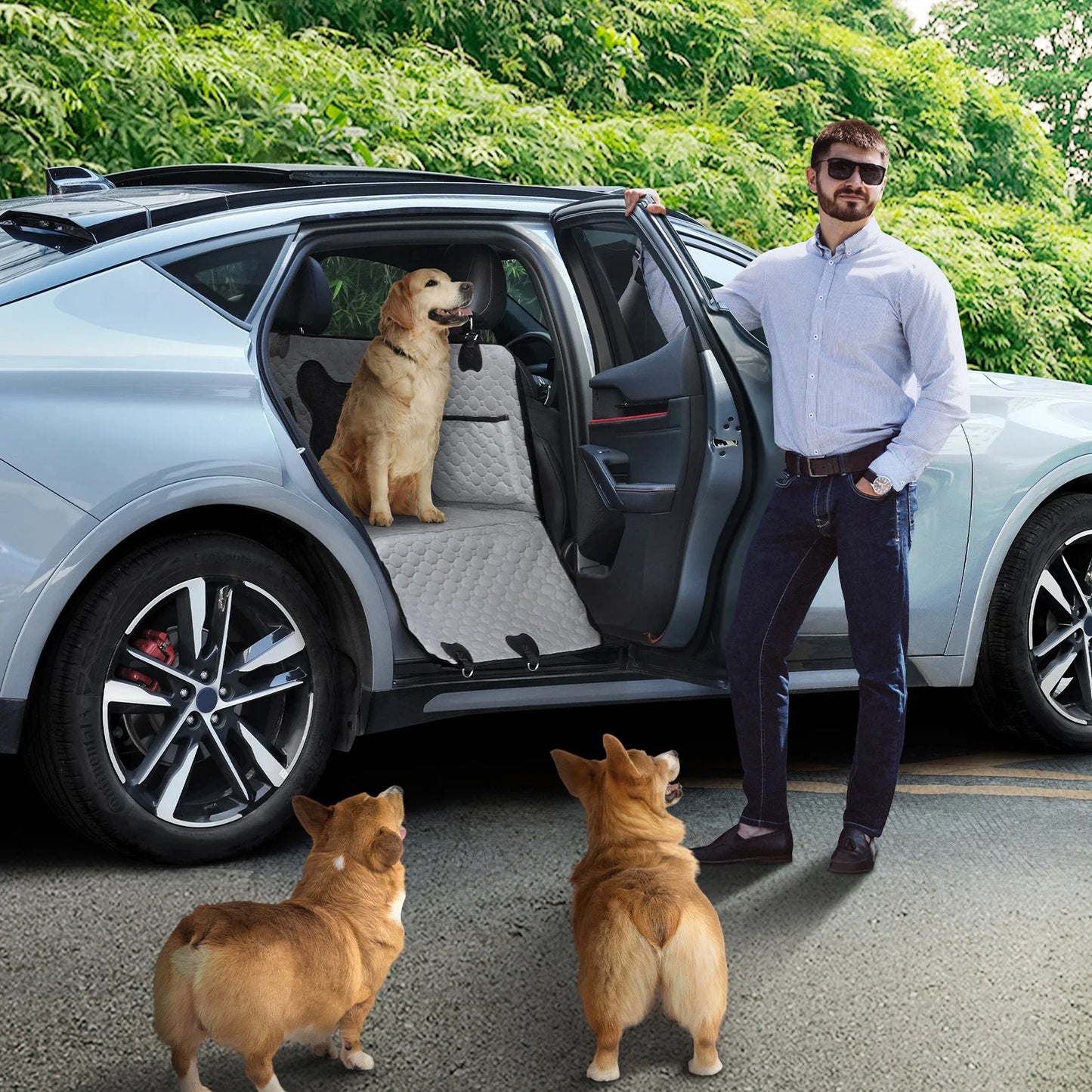 Travel Pad for Dogs Car Seat Cover Scratch Resistant Pet Car Pad Pet Suitable for Rear Seats Seat Protector Tool