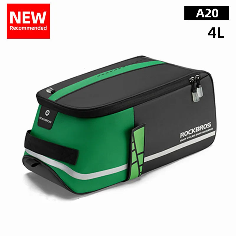 ROCKBROS 35L Waterproof Bicycle Bag MTB Bike Rack Trunk Pannier Bike Multifunctional Large Capacity Travel Bag Bike Accessories