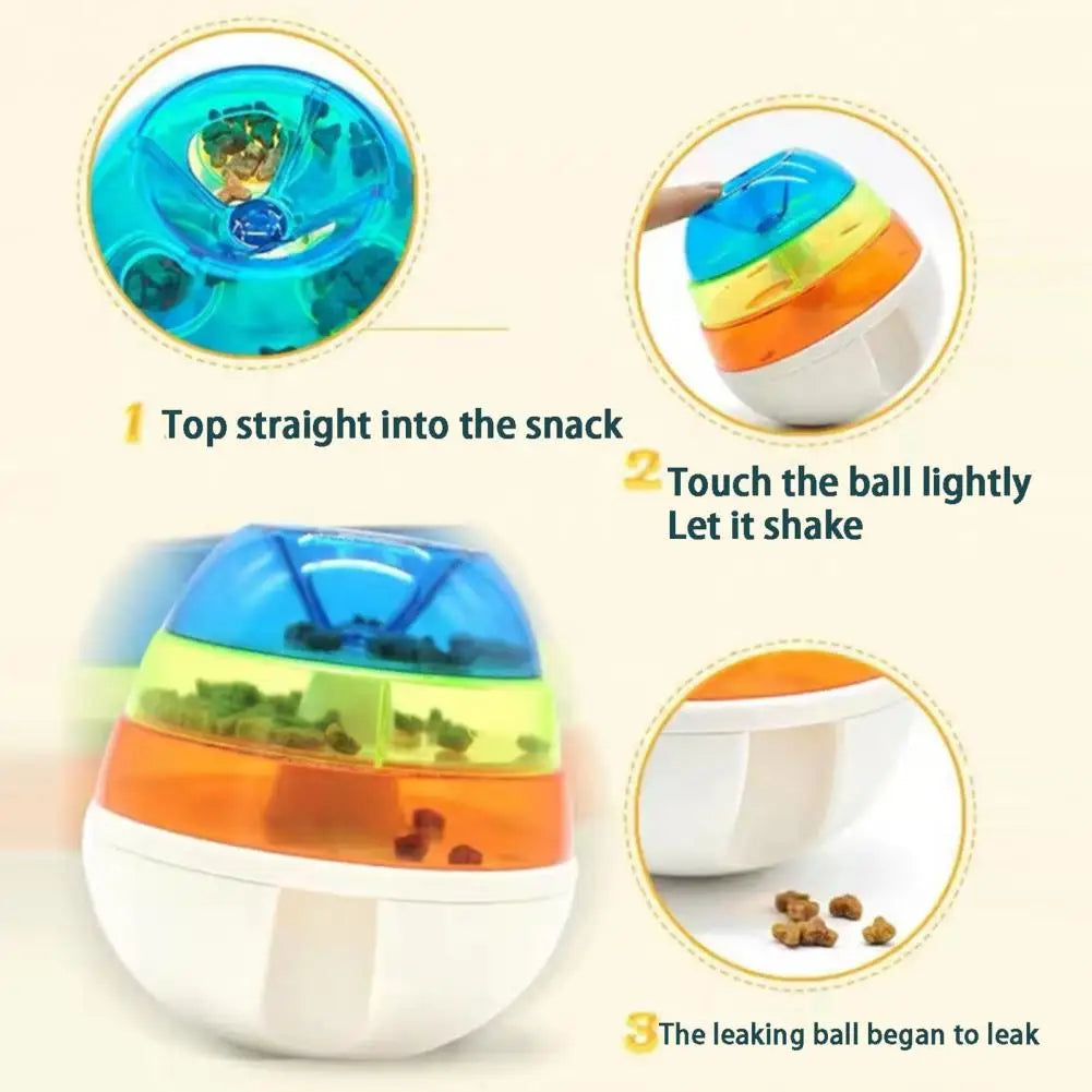 Pet Leaking Toy Dog Treat Tower Bite Resistant Tumbler Design Relieve Boredom Dog Puppy Leaky Food Toy Funny Dog Feed Toy