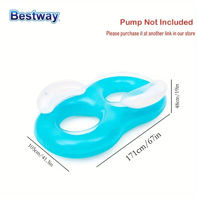 Bestway 43009 Aquatic Inflatable Waterbed Float Drainage Sports Adult Inflatable Swimming Circle Inflatable Float Bed Mattress