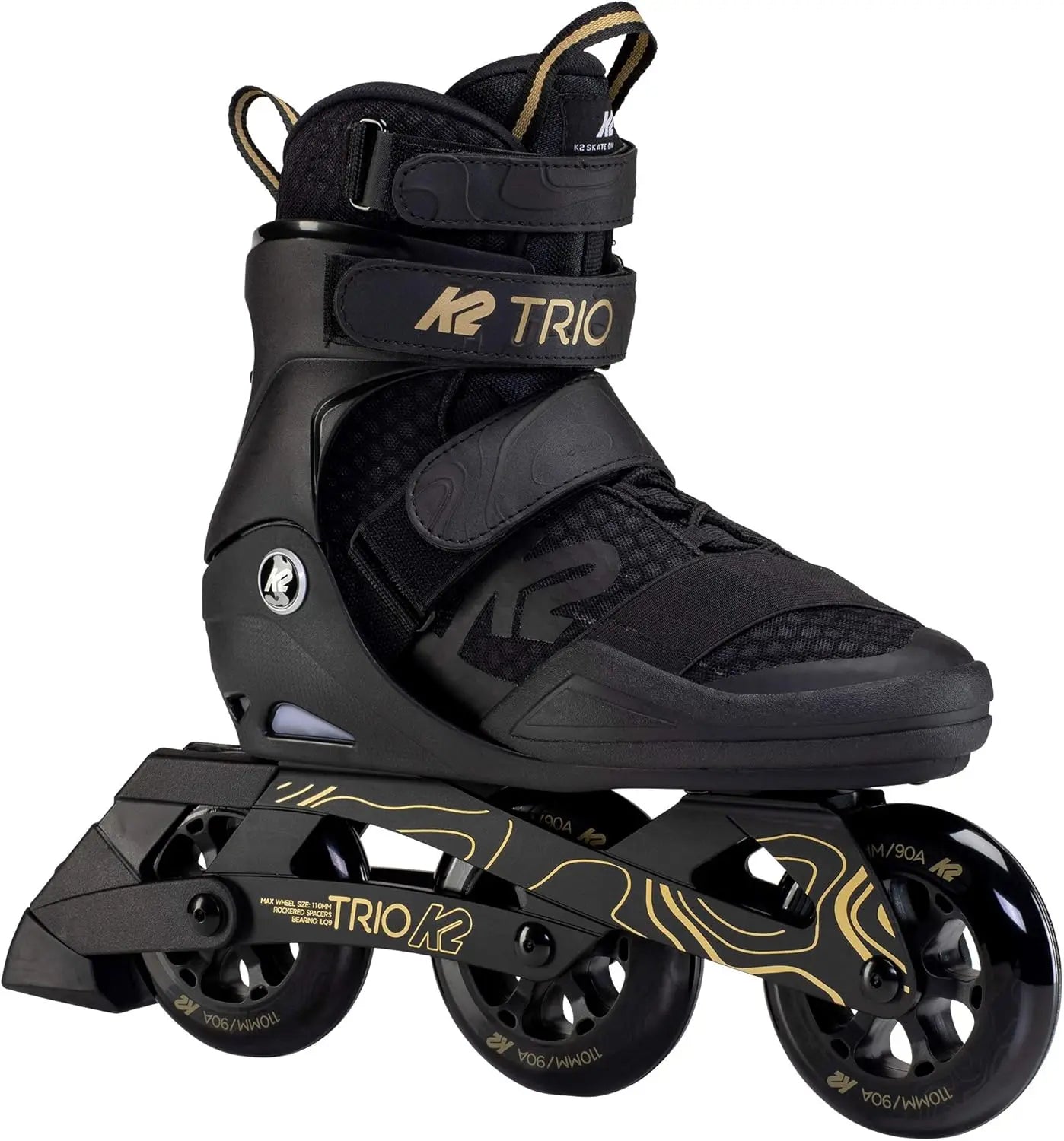 110 Mens Urban Inline Skates Traditional Lacing TRIO Frame Superior Levels of Comfort Breathability and Style