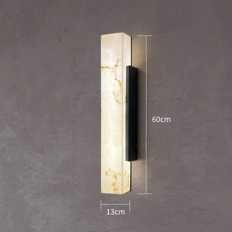 Modern Minimalist Outdoor Waterproof IP65 Lmitated Marble LED Wall Light AC85~265V Stainless Steel Porch Lamp For Street Adorn