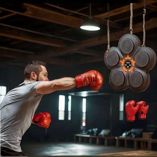 American Super New Product, A Set Of Smart Wireless Music Boxing Targets, Wall-Mounted Music Boxing Machine, Fitness Equipment,