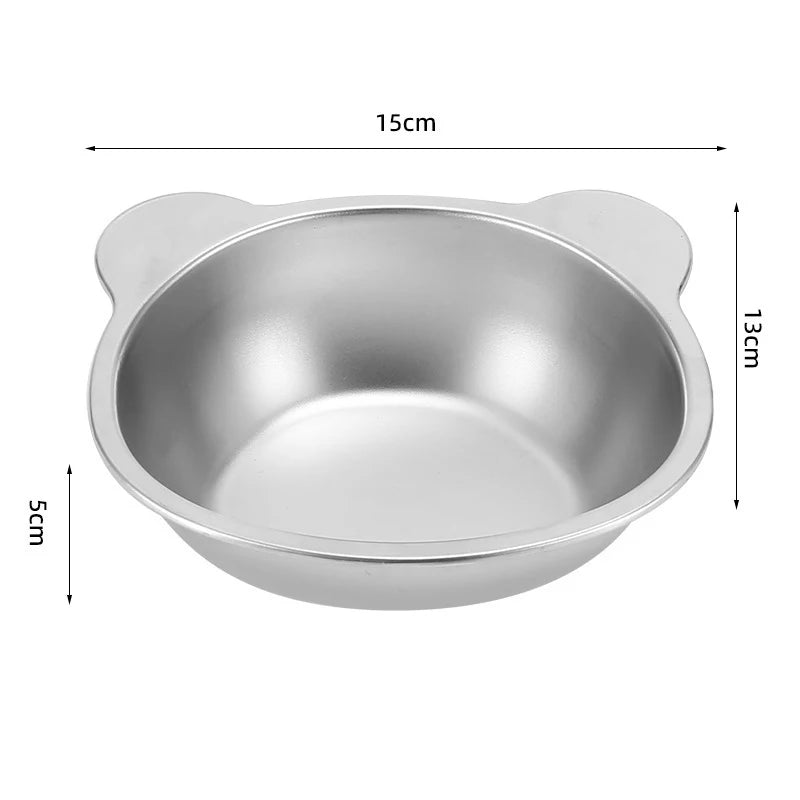Tilted Cat Bowl Stainless Steel Cat Food Bowls with Metal Stand Food and Water Dish for Cats Kitten Puppies Feeders Cat Supplies - Quick and EZ Shop