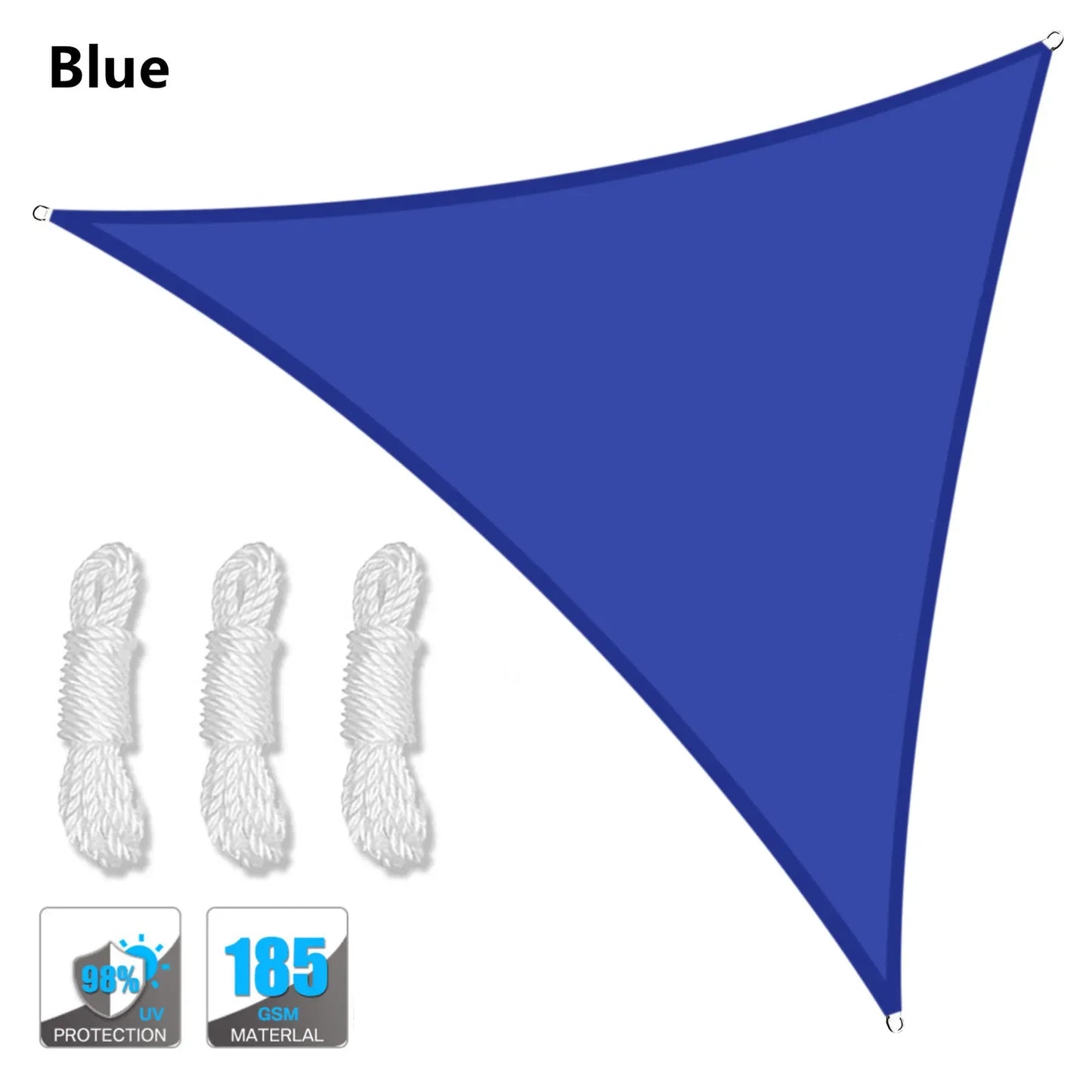 Heavy Waterproof Shade Sail Sun Canopy Cover Trilateral/Triangle 5x5x5M/2x2x2M Garden Yard Awnings Car Sunshade Cloth Net Summer
