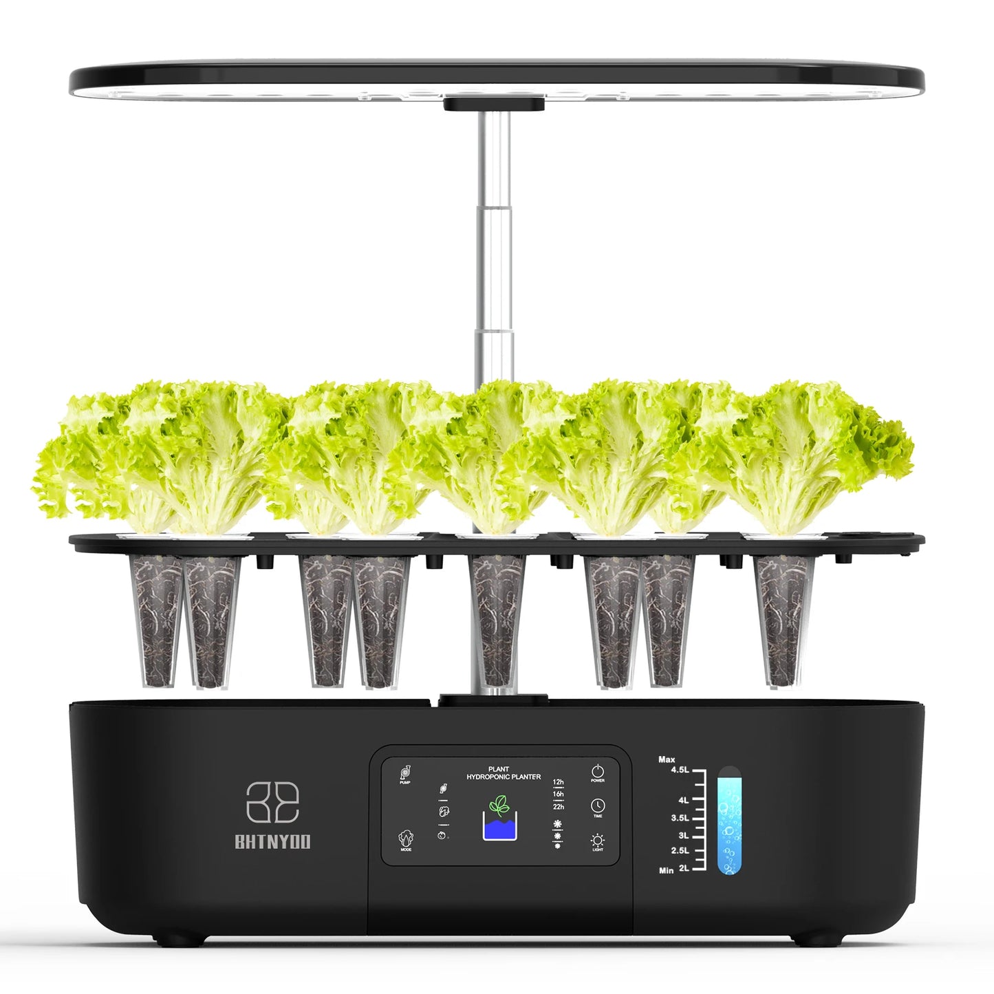 Hydroponics Growing System,BHTNYOO-13 Pods Indoor Herbs Garden Gardening Kit with Multi-Mode Adjustable Height LED Growth Lights - Quick and EZ Shop