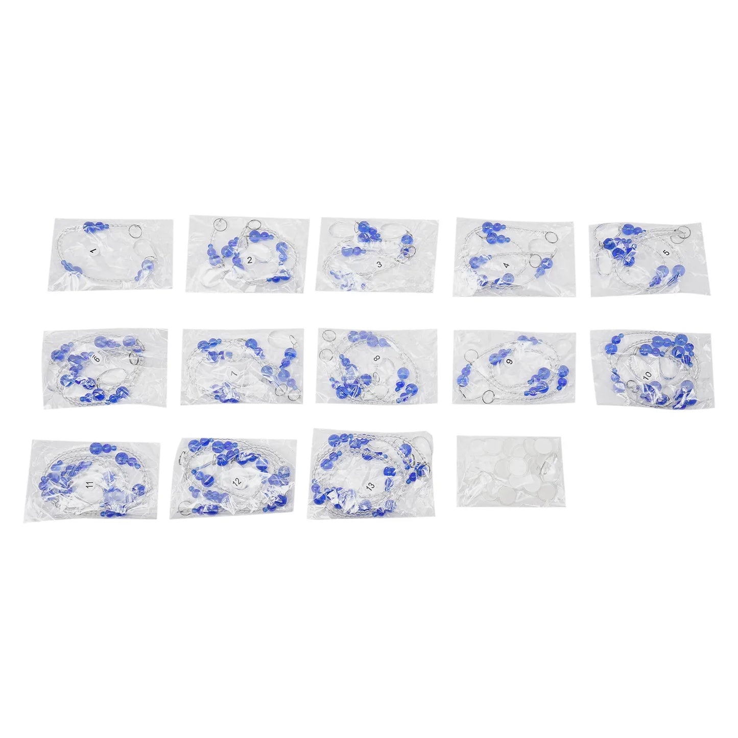 25 Strings Beaded Curtain Hanging Door Beads Curtain Room Bead Partition Curtain Blue/Clear/Amber/Green