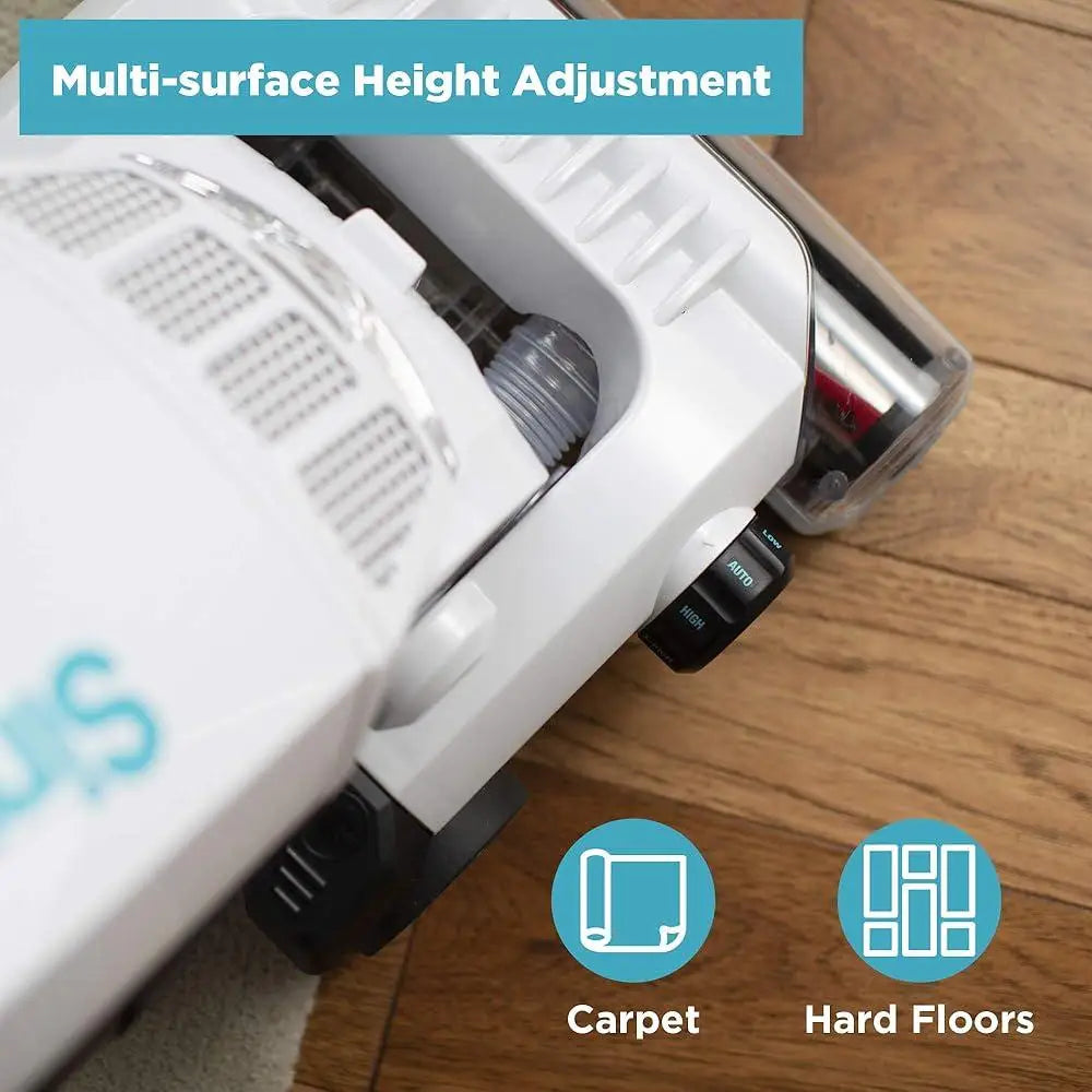 Allergy Upright Bagged Vacuum with HEPA Filter Pet Hair Remover Lightweight Cleaning Tools Telescopic Wand Dusting Brush