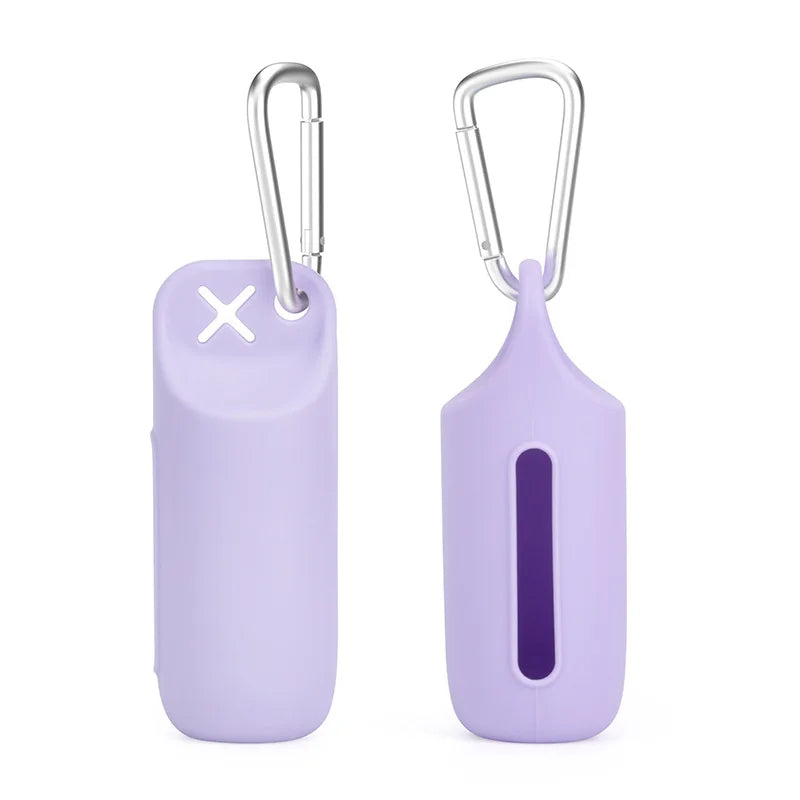 Portable Dog Poop Bag Case Toilet Bag Garbage Bin Sofe Silicone Pet Garbage Bag Dispenser Dog Poop Bag Storage Device With Hook - Quick and EZ Shop