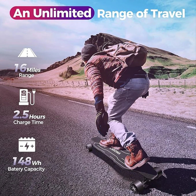 Electric Skateboards Longboards Dual-Drive Electric Scooter For Adults Teens With Remote Control And Charger Cycling Accessories