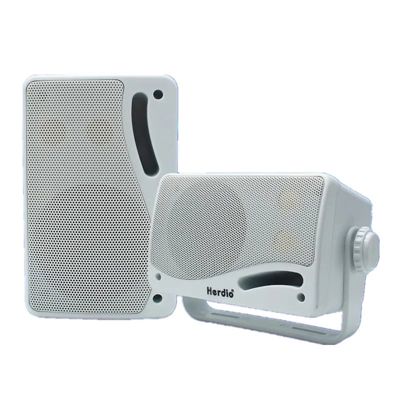 Herdio 2PCS 3.5'' Passive Outdoor Speakers 200W 3 Way Premium Mountable Wall Mount Speakers With Superior Sound Waterproof