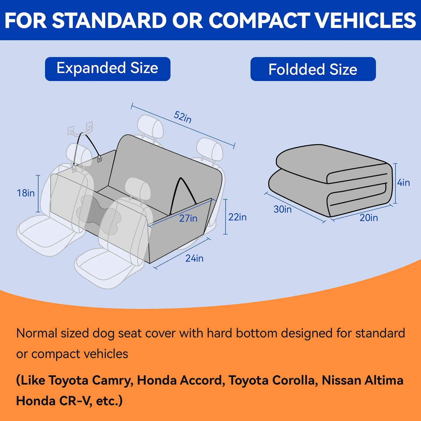 Travel Pad for Dogs Car Seat Cover Scratch Resistant Pet Car Pad Pet Suitable for Rear Seats Seat Protector Tool