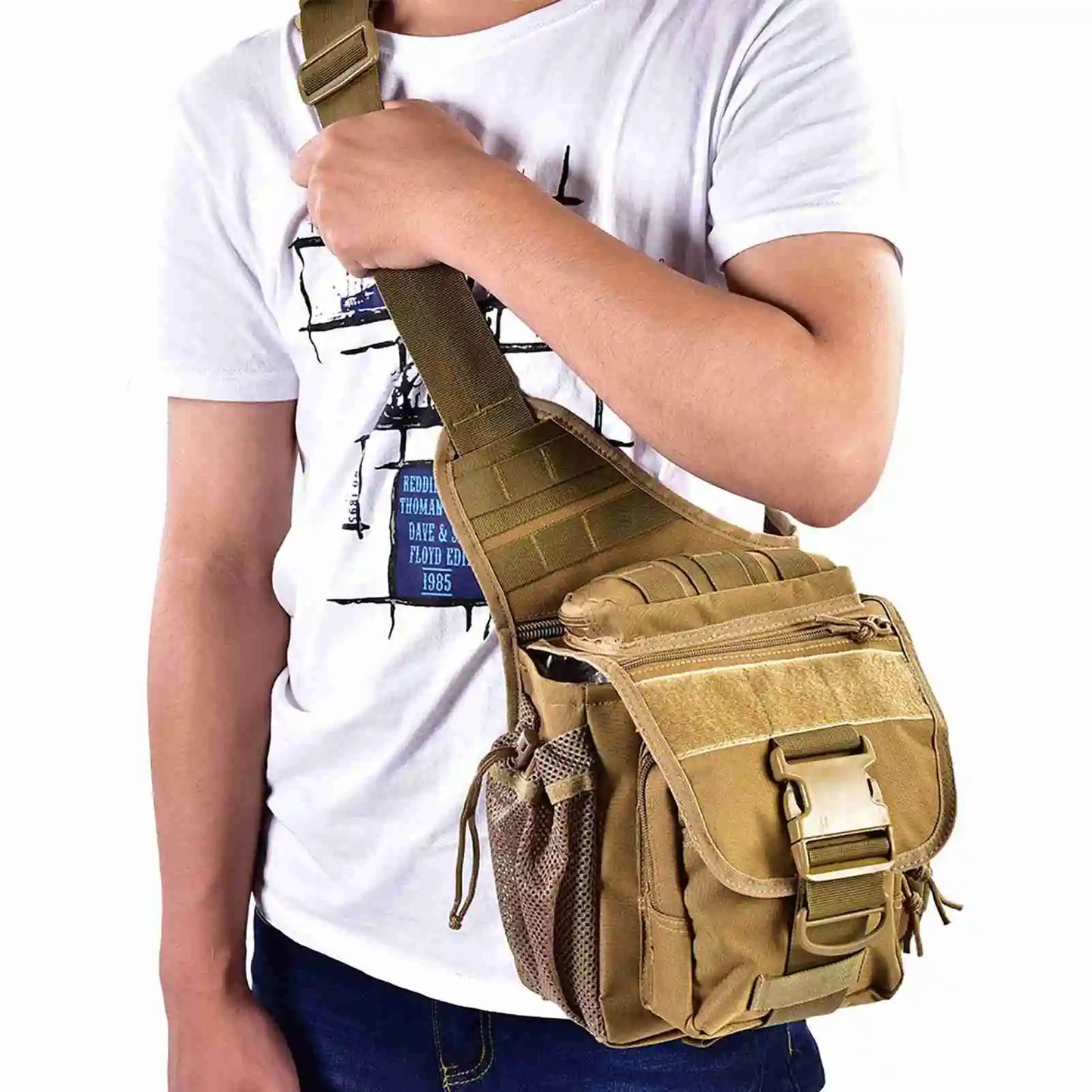 2025 New  Men Military Chest Shoulder Bag Pack for Travel Hiking Outdoor Equipment Chest Bag Chest Pack Military Chest Bag